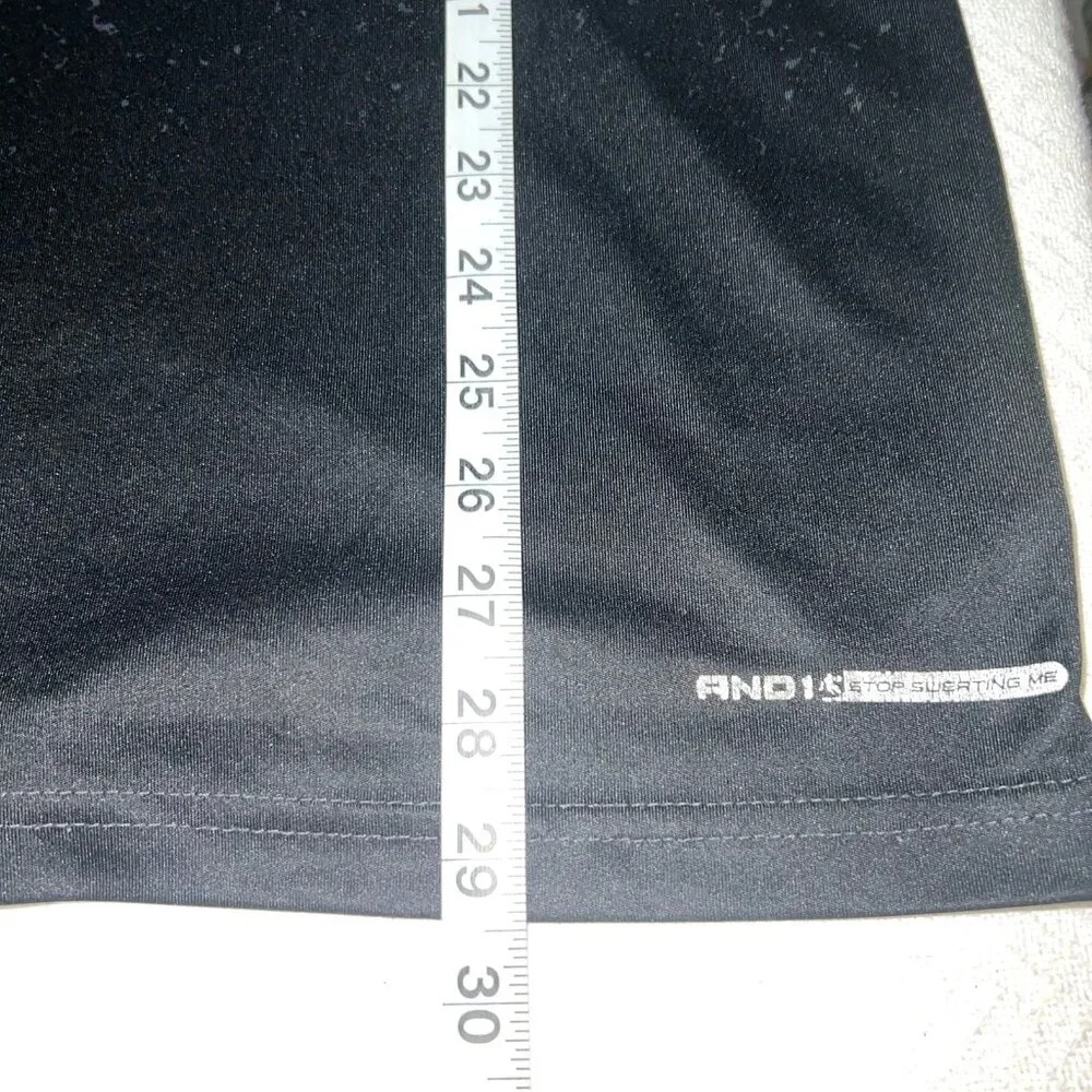 And1 Mens Athletic Short Sleeve XL Dark Gray w/ spots Sports Tee shirt - Picture 3 of 3